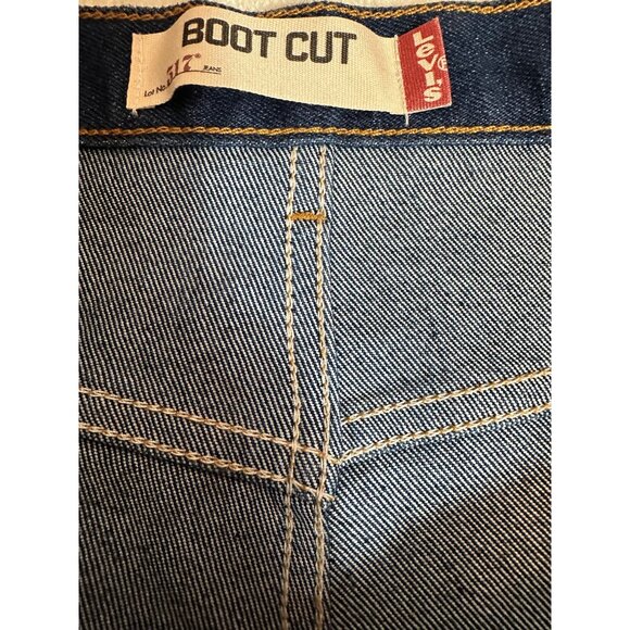 517 Levi Strauss & Co Boot Cut Mens 42x30 Zipper Fly - Picture 12 of 16